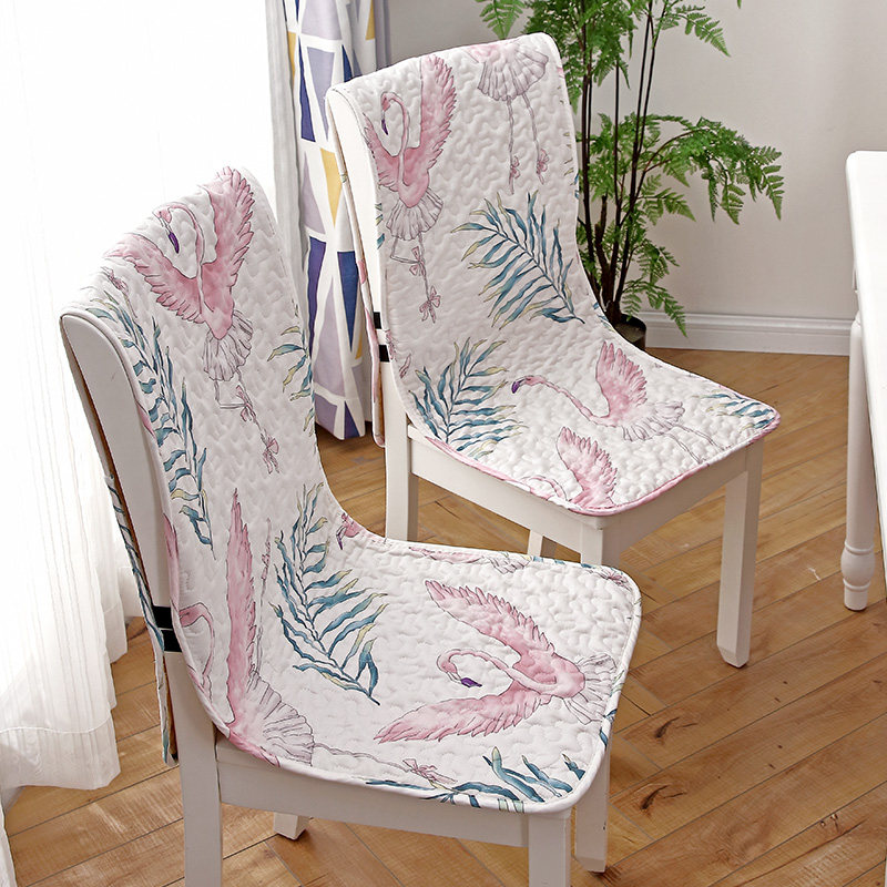 纯棉连体坐垫椅子靠垫一体连体四季餐桌椅垫椅套 防滑座椅垫