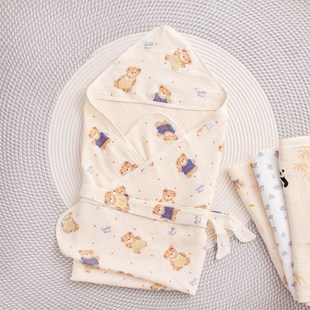 包被初生婴儿夏季新生的儿产房空调房用品a类纯棉纱布薄包单抱被