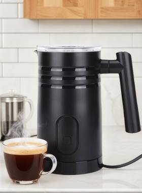 电动全自动奶泡机家用冷热多功能咖啡机FF02黑色白色