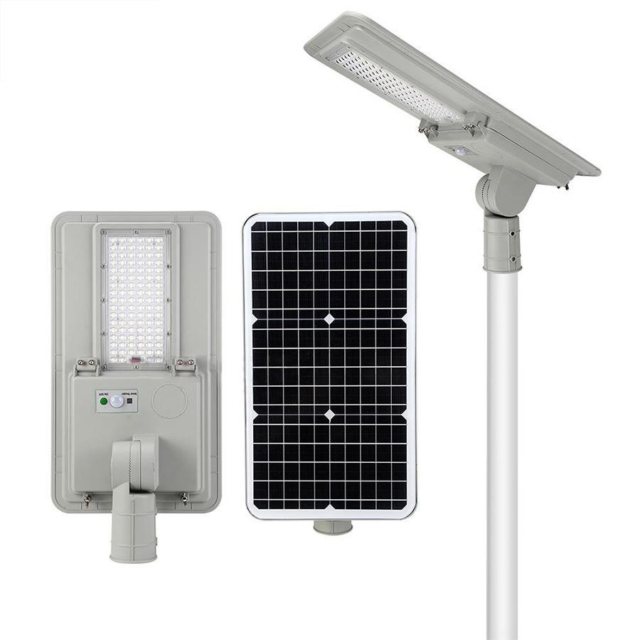 LED高亮170LM/W户外一体化太阳能路灯安装3-6米雷达感应照明