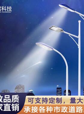 Led市电路灯杆户外4/5/6/8/10米小区市政新农村道路高杆灯太阳能