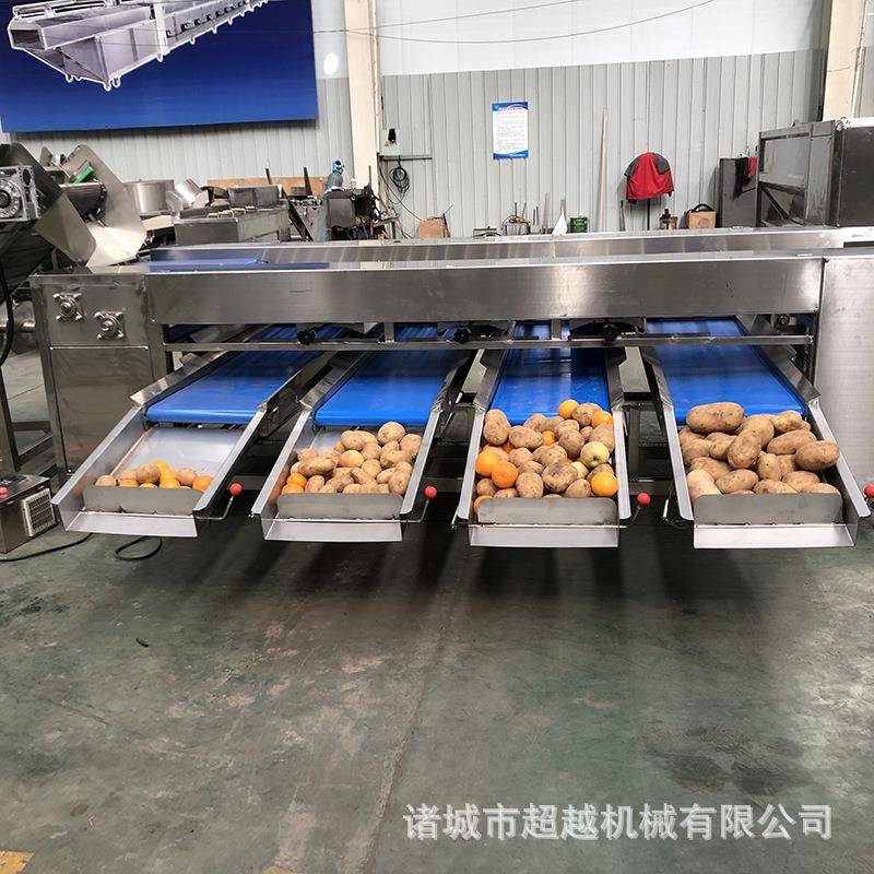 厂家优惠滚杠式分级机红枣分选设备甜橙桔子清洗风干打蜡分拣机