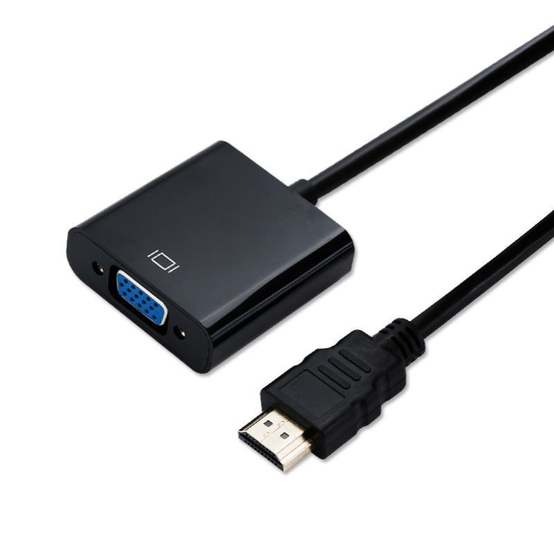 hdmi to vga hdmi带音频供电转接线 高清线1080P hdmi转vga连接线
