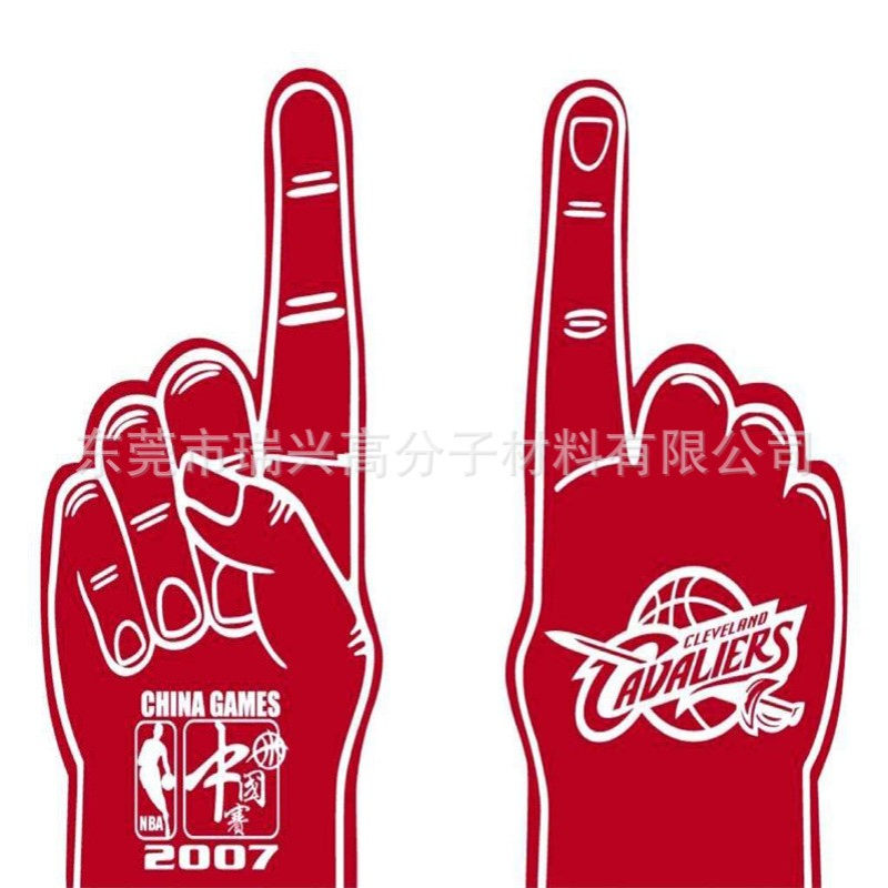 大拇指EVA海绵手掌 欢呼手指海绵eva加油助威手指套拍拍手套厂家