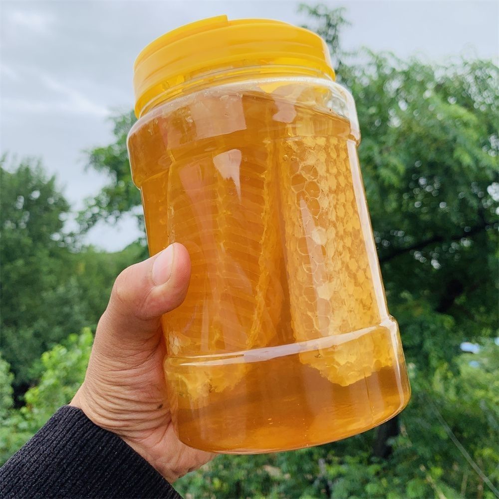 瓶装天然蜂巢蜜嚼着吃的土蜂蜜有巢有蜜纯正天然成熟蜂蜜