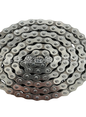 工厂供应304不锈钢B系列短节距精密滚子链 SS08B-1不锈钢传动链