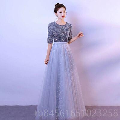 新款康塔服装女式长新优雅红主持人指挥服装修身Look集裙体歌合唱