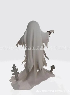 跨境新品 Halloween Ghost Statue 万圣节树脂幽灵鬼魂雕像桌面