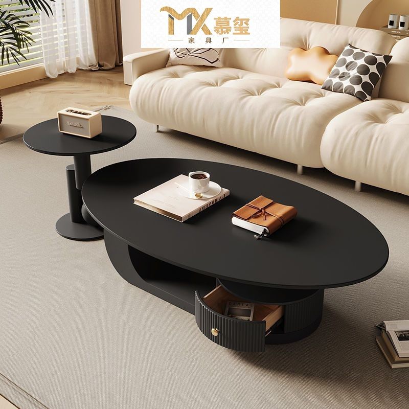 奶油风岩板椭圆形茶几客厅铁艺茶几小户型新款网红茶桌边几套装,户外/登山/野营/旅行用品,其他灯,淘宝优惠券,粉丝福利购,淘宝优惠卷