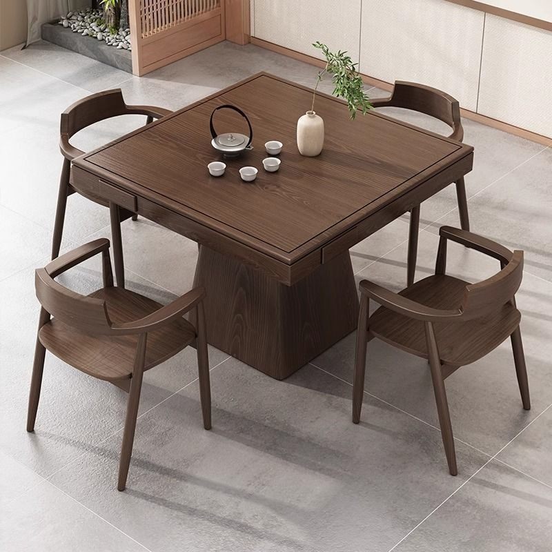 新中式八仙桌四方桌棋牌桌实木茶桌餐桌多功能岩板掼蛋专用打牌桌,3C数码配件,其它配件,淘宝优惠券,粉丝福利购,淘宝优惠卷