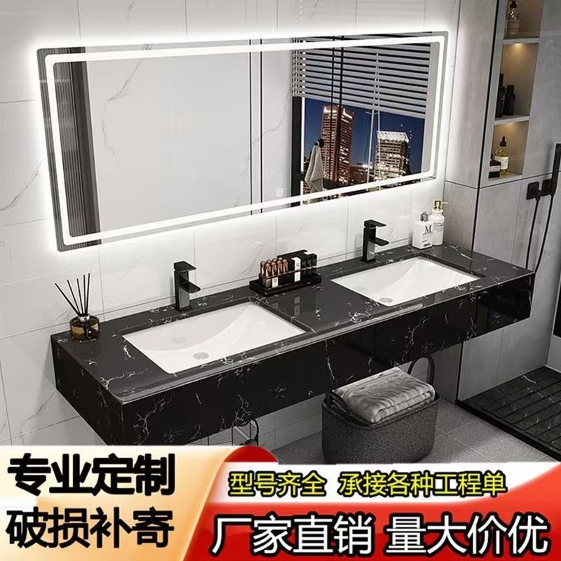 简约现代大理石浴室柜双盆组合公共卫生间洗漱台双盆洗手盆洗脸,家居饰品,装饰挂牌,淘宝优惠券,粉丝福利购,淘宝优惠卷