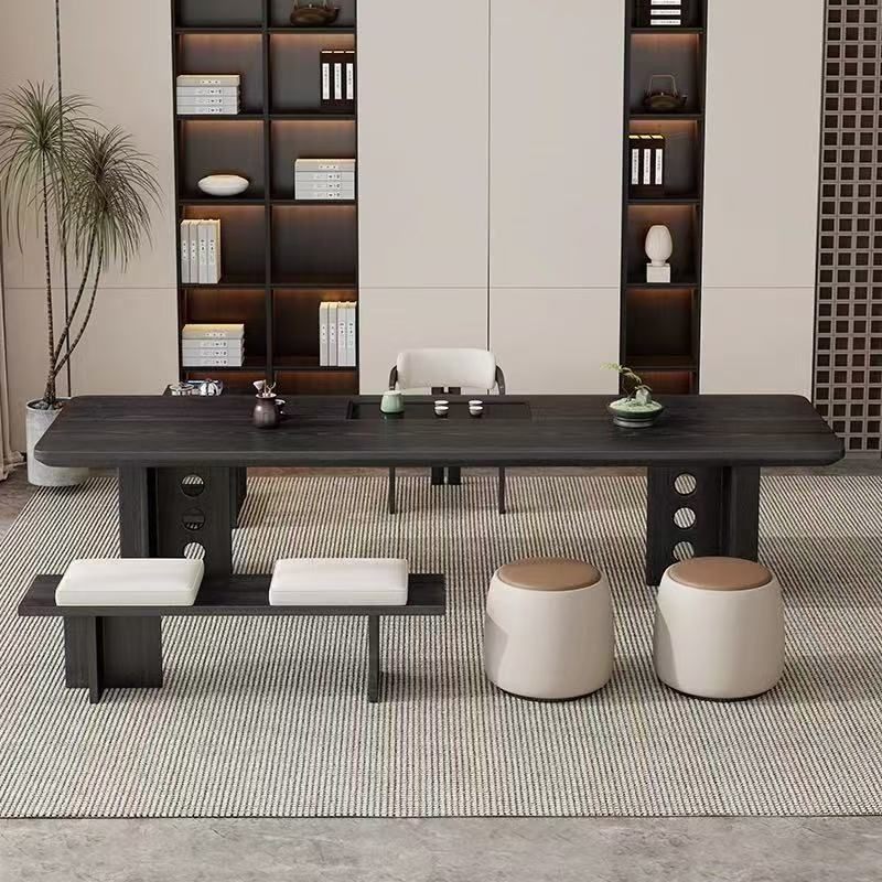 实木茶桌大板桌椅家用轻奢现代办公室高级碳化简约泡茶新款组合,商业/办公家具,茶台/茶桌,淘宝优惠券,粉丝福利购,淘宝优惠卷