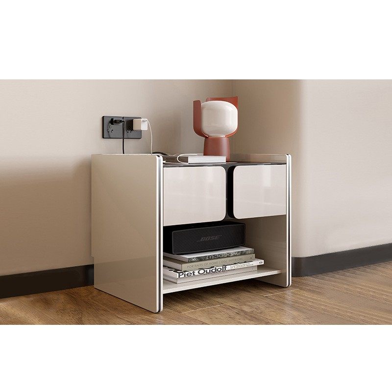 意式极简实木床头柜卧室床头方形边柜高端轻奢烤漆床边斗柜设计师,3C数码配件,其它配件,淘宝优惠券,粉丝福利购,淘宝优惠卷