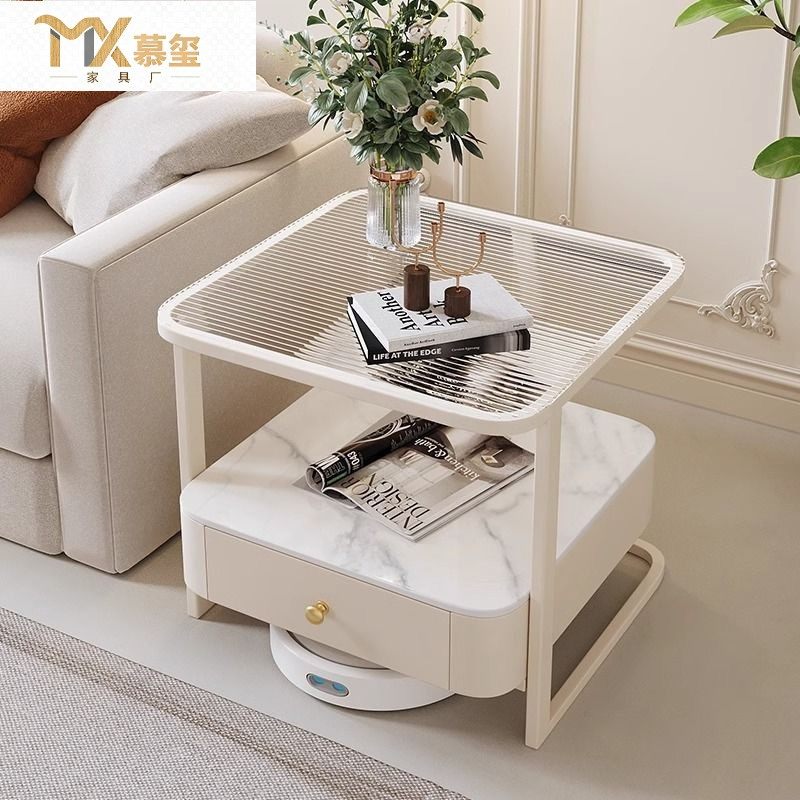 意式岩板沙发边几小茶几家用客厅侧边柜现代简约高级感卧室床头柜,家居饰品,装饰挂牌,淘宝优惠券,粉丝福利购,淘宝优惠卷
