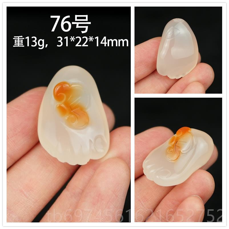 新款小号脚足纯天然玛瑙石知常乐丫手把玩件男士随身红黄玉髓把原