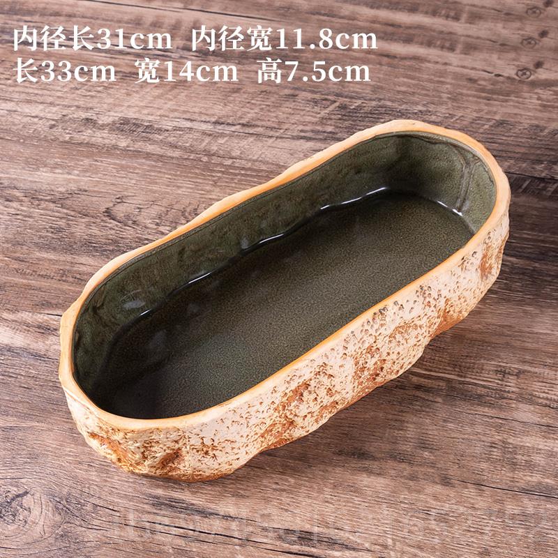 新款径仿石头古法养鱼缸碗莲盆一叶莲陶瓷造口景家用水培池小型大图片