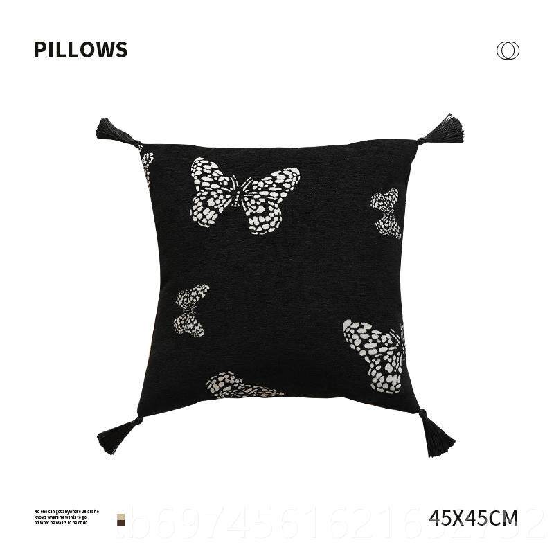 新款馨生活斑马 复古靠抱枕沙发客厅轻奢高级感n|is枕飘窗靠垫抱