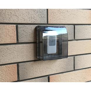 露天开关盖 无线门6铃水罩 8外型防溅 户门铃无线家用防雨罩 新款