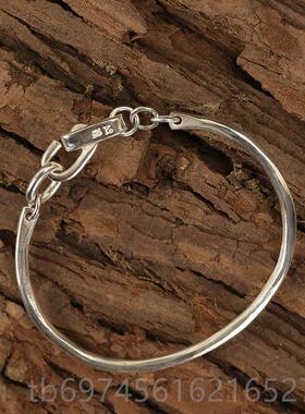 新款牛钝精工t Wrkstuat Mncehen德国暗黑工业风手镯纯银925小众