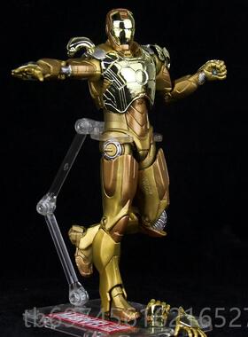 新款复仇者联盟钢铁侠MK46多关节动发非合金玩具7寸4光人偶模可型