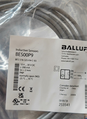 BES00P9巴鲁夫传感器议价