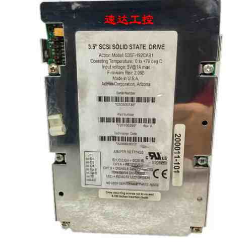 S35F-192CAB1 3.5寸SCSI 50PIN 192MB工业设备固态硬盘