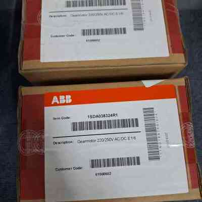 议价1SDA038324R1 ABB齿轮电机 220/250V AC/DC E1/6维修