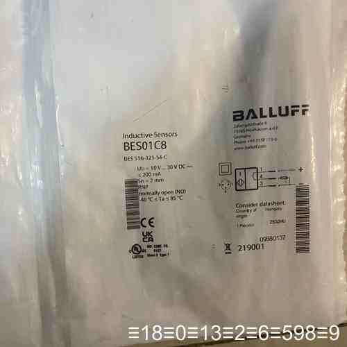 BALLUFF接近开关，型号BES01C8，正议价