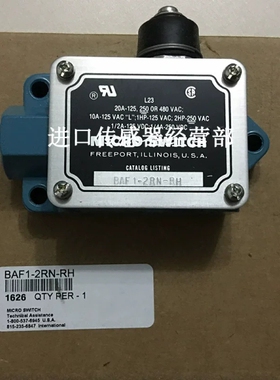 BAF1-2RN-RH BAF1-2RN-LHHoneywell行程开关