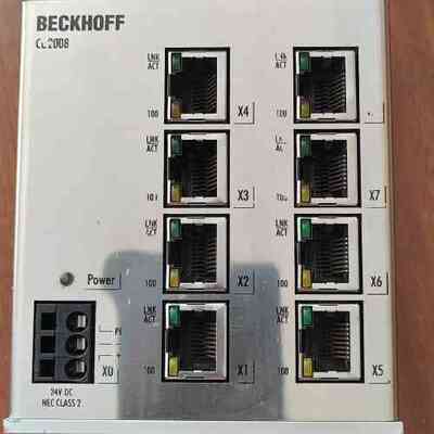 非标价倍福CU2008-0000百兆8口工业交换机 Etherne议价