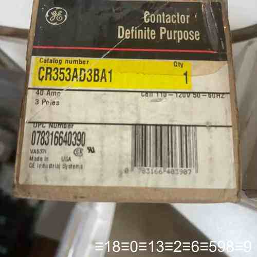 GENERAL ELECTRIC CONTACTOR CR3议价