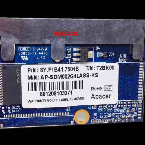AP-SDM002G4LASS-KS宇瞻T2BK00工业串口2GB固态硬盘