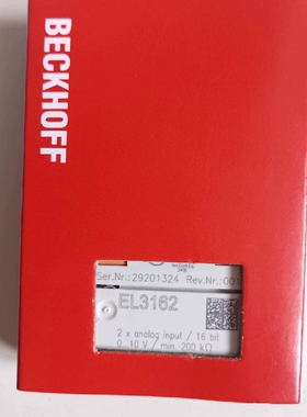 Beckhoff倍福 EL3161 EL3162 EL3164 EL3174 EL3182 模拟量模块