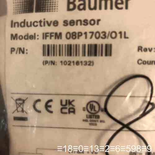 BAUMER IFFM 08P1703/O1L接近开关需要联议价