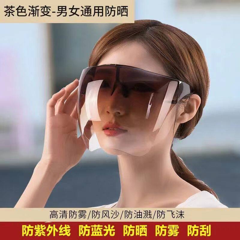 护目镜高清透明防晒防雾防飞沫飞溅防油烟防风沙男女骑行防护面罩