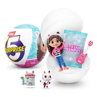 ZURU盖比 娃娃屋五倍惊喜球微缩迷你可爱摆件娃娃男孩玩具贴纸