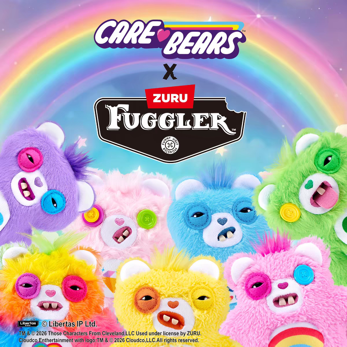 FUGGLER联名爱心熊钥匙扣盲盒图片