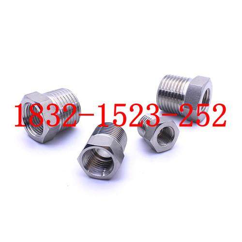 304不锈钢六角双外丝转接头对丝R/ZG1/4NPT1/4PT1/2-9/16*18UNF