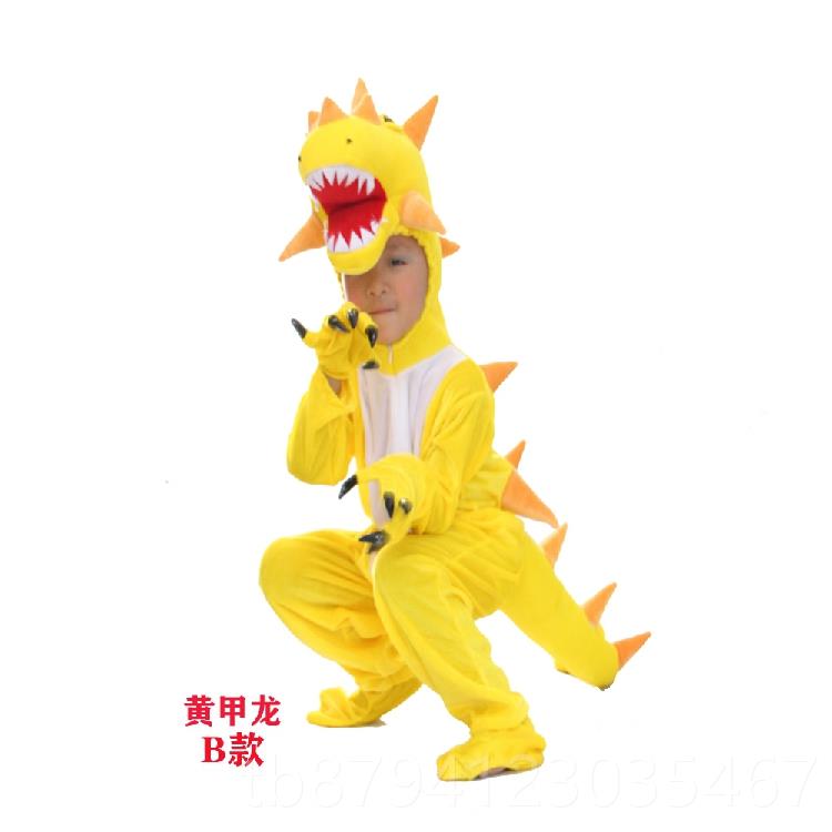 新款看起吃来很好演出服霸王龙甲龙表圣演儿童卡服通小恐龙动物万