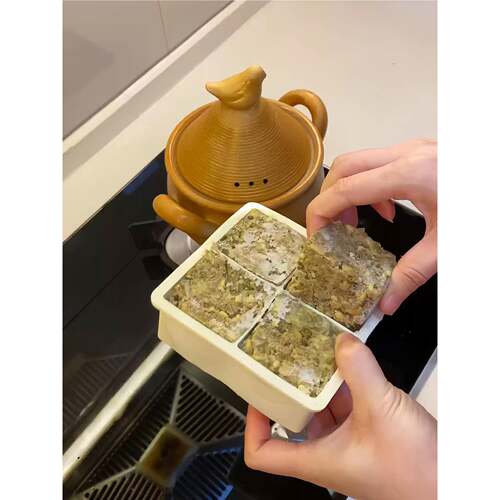 冰格家用绿豆沙冰块制冰模具硅胶