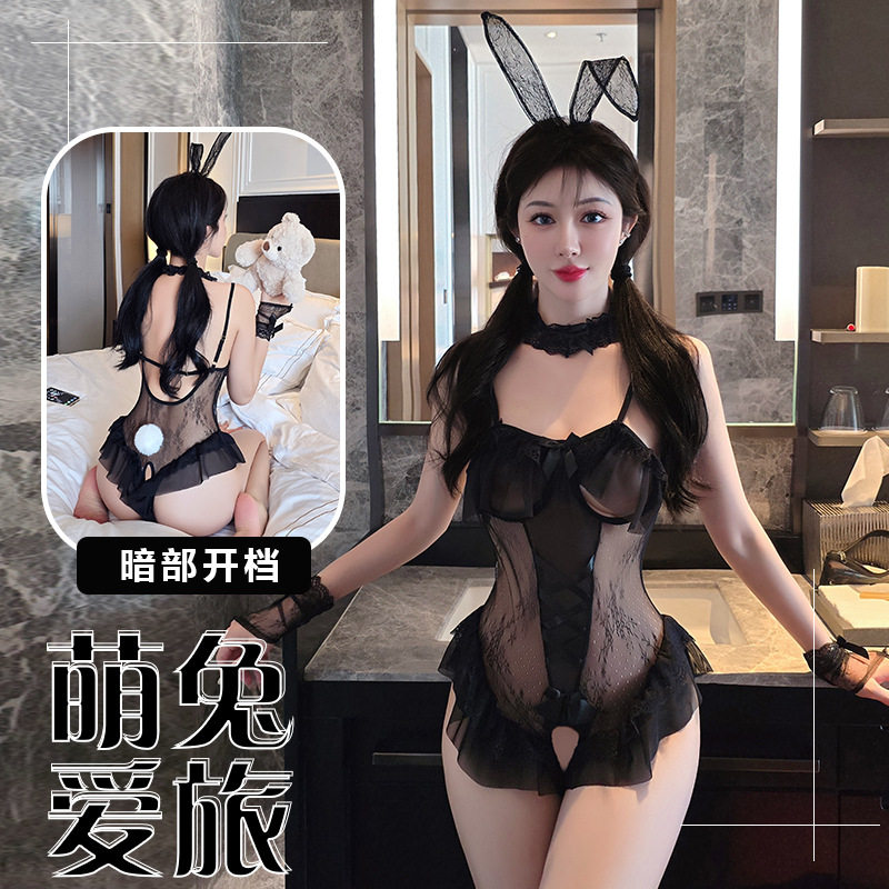 长夜漫漫内衣性感诱惑兔女郎透视免脱睡衣制服女佣女