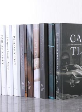 现代简约样板房间软装装饰品可翻页仿真书客厅装饰书家居假书摆件