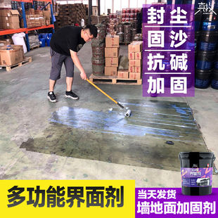 内墙基层水泥起砂封闭剂固化剂家用泥土防水剂界面墙固地固胶混碱