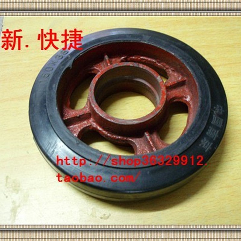 全实心6寸橡胶单轮/橡胶轮/推车轮/脚轮/耐磨轮子
