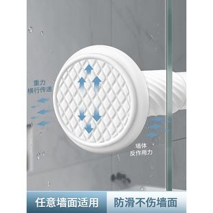 2V06静音窗帘轨道免打孔安装 滑轨滑轮阳台侧装 窗帘杆挂钩导轨顶装