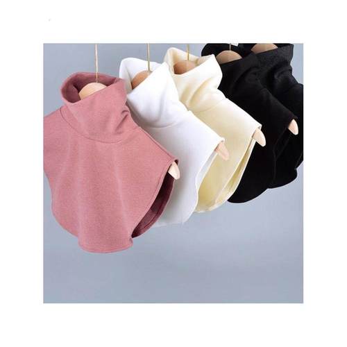 儿童衣领高领假领子德绒保暖磨毛打底衫小孩女童冬季围脖男童围巾