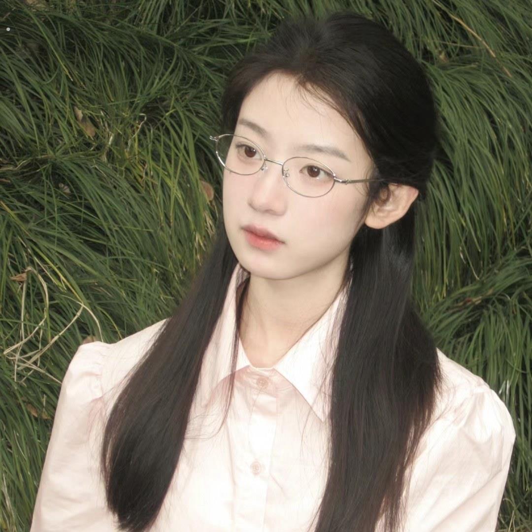 复古文艺眼镜女近视可配度数刘亦菲椭圆小框纯欲素颜平光镜架