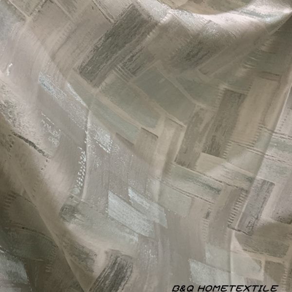 现代轻奢高端2.8米垂顺窗帘面料样板间别墅沙发抱枕软装装饰布等