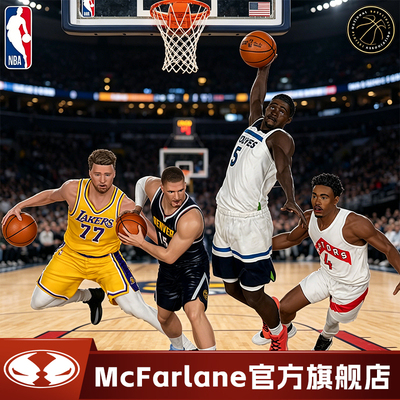 现货 麦克法兰NBA东契奇 约基奇 爱德华兹 巴恩斯 7寸静态雕像