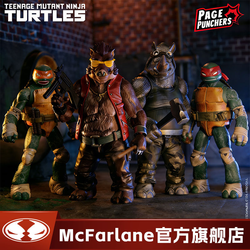 【预计12月】麦克法兰mcfarlane忍者神龟米开朗基罗拉斐尔7寸手办